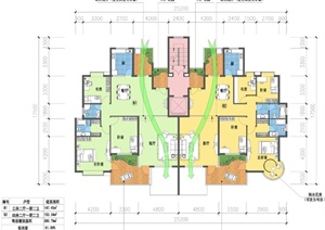 10个住宅建筑设计户型平面图