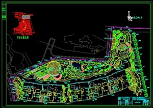 小区建筑景观规划设计全套施工图CAD图纸