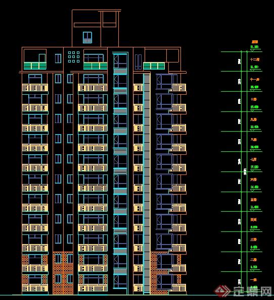 某小高层住宅设计建筑设计方案图(1)