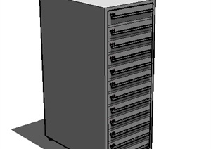 设计素材之电脑主机设计SU(草图大师)模型