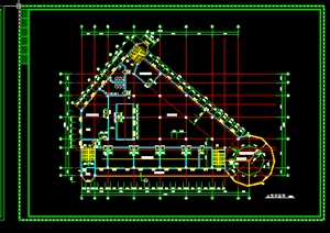某现代小区商业会所设计结构建筑施工图CAD图纸