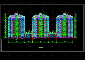某现代高层地豪园住宅方案CAD图纸