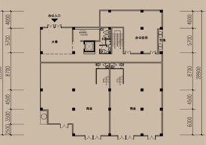 某现代风格多层住宅建筑设计户型图（dwg格式）2
