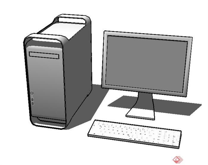 一台电脑设计SU模型(1)