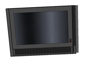 一台液晶电视设计SU(草图大师)模型