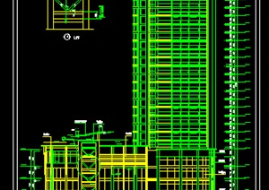 某现代风格高层住宅建筑设计施工图1（dwg格式）