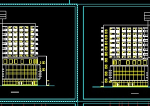 某现代高层综合楼施工图CAD图纸