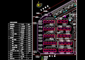 某现代多层住宅小区建筑设计规划方案（dwg格式）