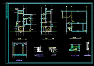 某现代地下室人防建筑施工图CAD图纸