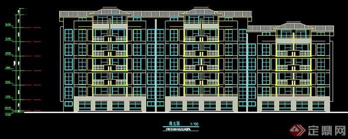 多栋多层住宅楼建筑设计方案扩初图(1)