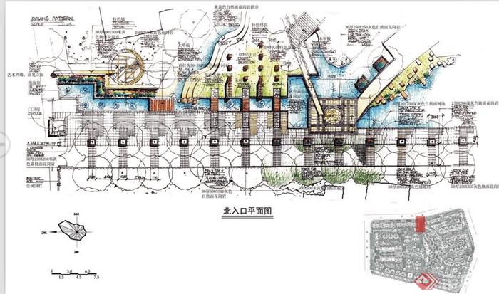某住宅小区规划设计手绘方案图3