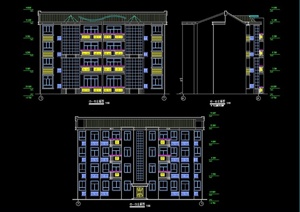 某跃层住宅楼建筑设计方案图