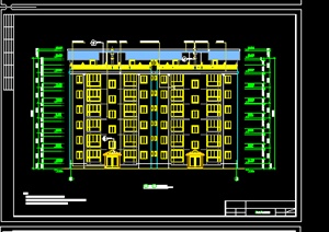 某现代1#楼住宅楼建筑施工图设计CAD图纸