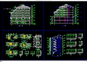 某宾馆旅馆方案建筑图施工图设计CAD