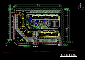 某商住小区总体规划设计平面图