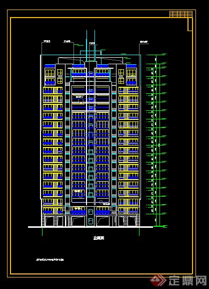 某现代风格高层住宅建筑设计施工图（dwg格式）1(1)