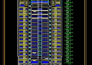 某现代风格高层住宅建筑设计施工图（dwg格式）1
