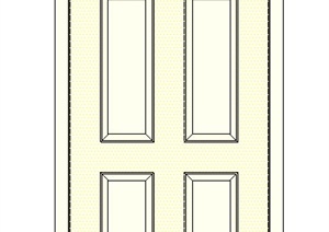 一道室内门设计SU(草图大师)模型