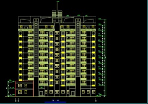某小高层住宅建筑设计CAD方案图