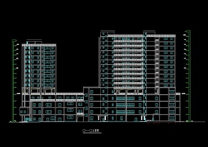 某高层商住楼建筑设计CAD方案图