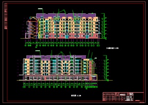 某现代风格多层住宅建筑设计施工图（dwg格式）8