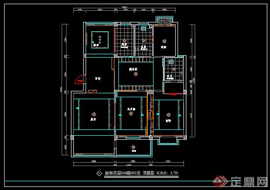 某现代风格住宅室内装饰设计施工图（dwg格式）2(1)