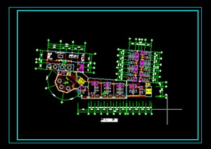 某地区一多层酒店建筑方案CAD图纸