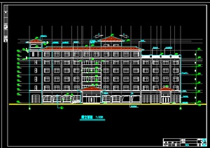 某地区一现代中式酒店建筑设计CAD全套图纸