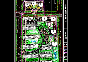 住宅小区景观规划总平面设计CAD方案