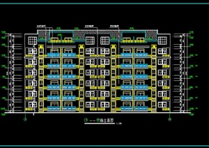 武汉某现代风格多层住宅建筑设计施工图（dwg格式）