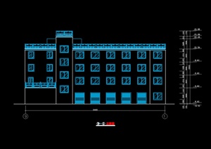 某地现代风格多层酒店建筑设计施工图（dwg格式）