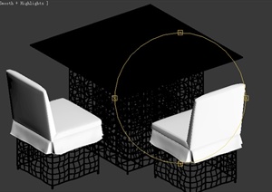 某室内家具餐桌设计3DMAX模型素材