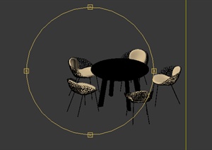 某现代室内家具餐桌设计3DMAX素材