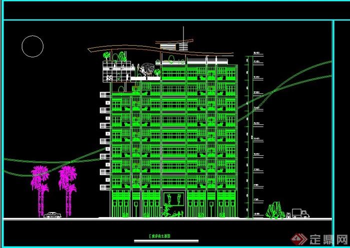 某单位高层住宅建筑设计方案图(1)