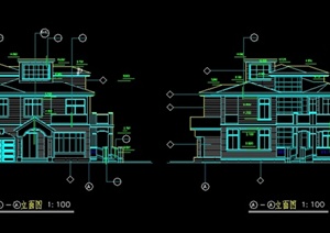 某小型别墅私人住宅建筑设计方案扩初图