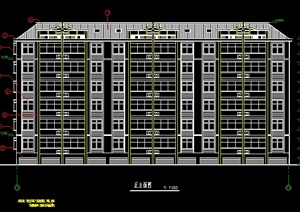某住宅小区六层住宅楼建筑设计方案图