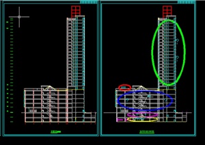 某高层综合商业建筑设计CAD图纸