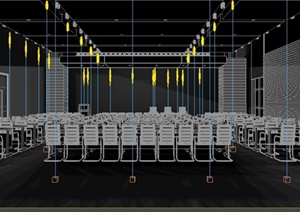 某现代大型多媒体会议室3DMAX模型