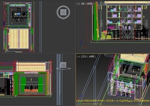 某现代中式董事长老总经理办公室3DMAX模型