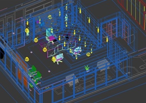 某现代经理室办公室接待室3DMAX模型