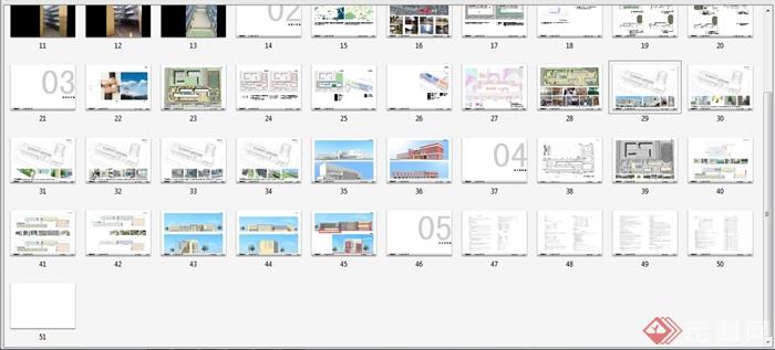 某现代小学建筑项目规划设计方案全套PDF文本