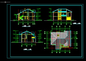 某农村自建房别墅建筑设计CAD参考