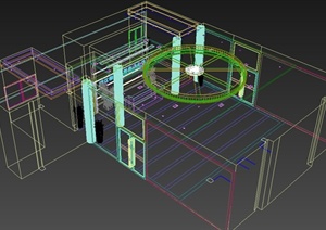 某公司前台装饰设计3DMAX模型