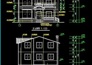 某农村三层独栋别墅住宅建筑设计施工图
