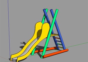 某儿童滑梯设计SU(草图大师)模型