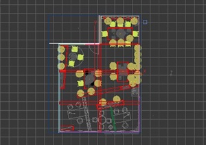 某公共集中办公区装饰设计3DMAX模型1