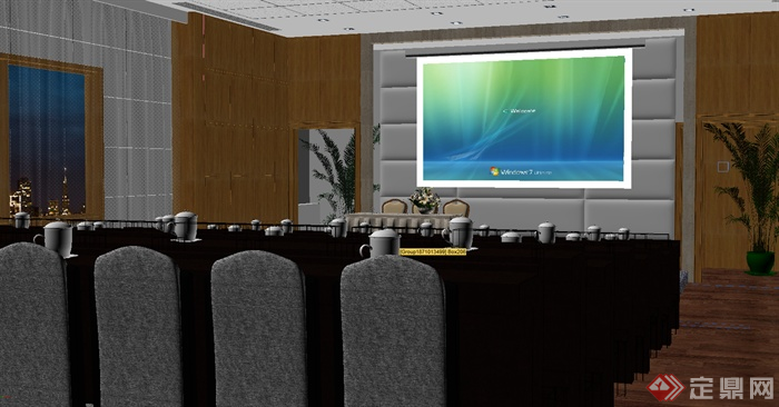 大型多媒体会议室3DMAX模型-040001（MAX2012）(1)