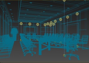 某小型多媒体会议室装饰设计3DMAX模型