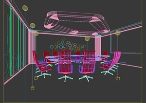 某小会议室装饰设计3DMAX模型