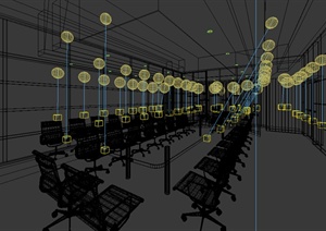 小型多媒体会议室3DMAX模型参考素材